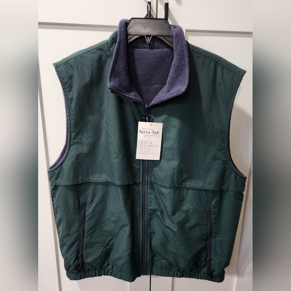 Port Authority Reversible Terra-Tek Nylon and Fleece Vest
